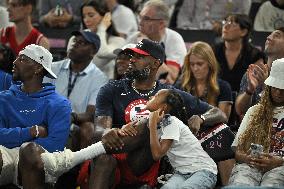 Paris 2024 - LeBron James At Women's Basketball Final