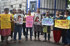 Junior Doctors Hold Protest In Government Hospitals For Rape And Murder Of A PGT Woman Doctor In Kolkata, India