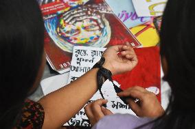 Junior Doctors Hold Protest In Government Hospitals For Rape And Murder Of A PGT Woman Doctor In Kolkata, India