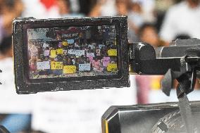 Junior Doctors Hold Protest In Government Hospitals For Rape And Murder Of A PGT Woman Doctor In Kolkata, India