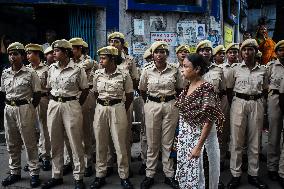 Junior Doctors Hold Protest In Government Hospitals For Rape And Murder Of A PGT Woman Doctor In Kolkata, India