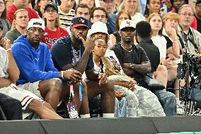 Paris 2024 - LeBron James And Family At Women's Basketball Final