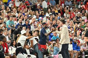 Paris 2024 - LeBron James And Family At Women's Basketball Final