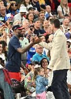 Paris 2024 - LeBron James And Family At Women's Basketball Final