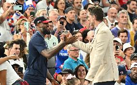 Paris 2024 - LeBron James And Family At Women's Basketball Final