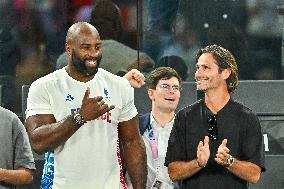 Paris 2024 - Teddy Riner At Women's Basketball Final