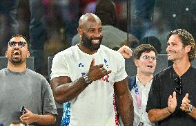 Paris 2024 - Teddy Riner At Women's Basketball Final