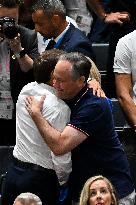 Paris 2024 - Emmanuel Macron And Brigitte At Women's Basketball Final