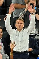 Paris 2024 - Emmanuel Macron And Brigitte At Women's Basketball Final