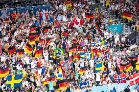 Paris 2024 - Atmosphere At Volleyball Sweden vs Germany