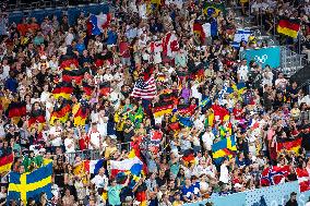 Paris 2024 - Atmosphere At Volleyball Sweden vs Germany