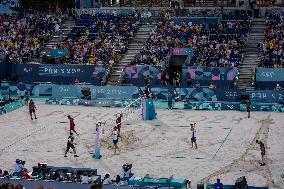 Paris 2024 - Atmosphere At Volleyball Sweden vs Germany