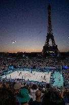 Paris 2024 - Atmosphere At Volleyball Sweden vs Germany