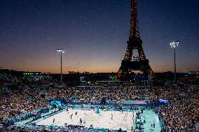 Paris 2024 - Atmosphere At Volleyball Sweden vs Germany