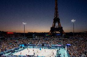 Paris 2024 - Atmosphere At Volleyball Sweden vs Germany