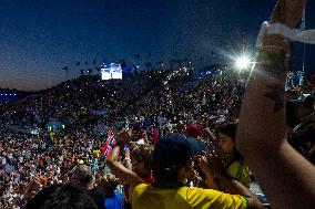 Paris 2024 - Atmosphere At Volleyball Sweden vs Germany