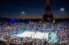 Paris 2024 - Atmosphere At Volleyball Sweden vs Germany