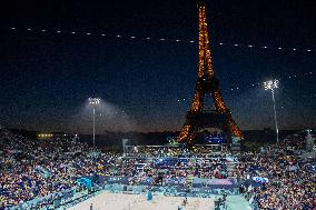 Paris 2024 - Atmosphere At Volleyball Sweden vs Germany