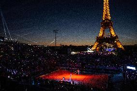 Paris 2024 - Atmosphere At Volleyball Sweden vs Germany