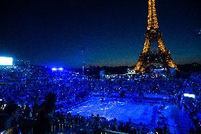 Paris 2024 - Atmosphere At Volleyball Sweden vs Germany