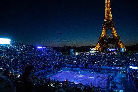 Paris 2024 - Atmosphere At Volleyball Sweden vs Germany