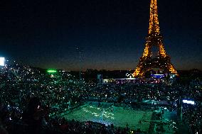 Paris 2024 - Atmosphere At Volleyball Sweden vs Germany