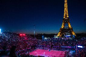 Paris 2024 - Atmosphere At Volleyball Sweden vs Germany