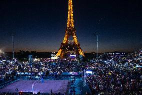 Paris 2024 - Atmosphere At Volleyball Sweden vs Germany