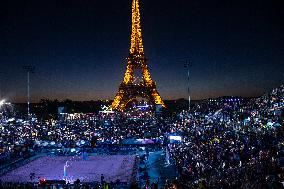 Paris 2024 - Atmosphere At Volleyball Sweden vs Germany