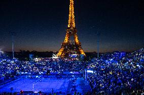 Paris 2024 - Atmosphere At Volleyball Sweden vs Germany