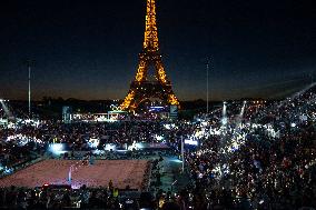 Paris 2024 - Atmosphere At Volleyball Sweden vs Germany