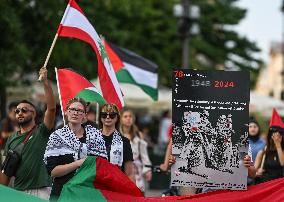 March For Palestine In Krakow