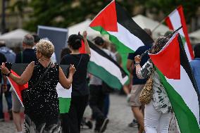 March For Palestine In Krakow