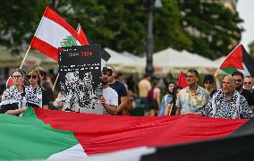 March For Palestine In Krakow