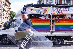 First Equality March In Krakow, Poland