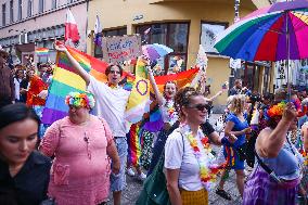 First Equality March In Krakow, Poland