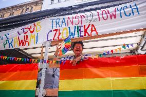 First Equality March In Krakow, Poland