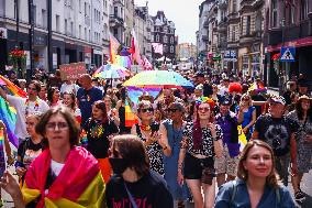 First Equality March In Krakow, Poland