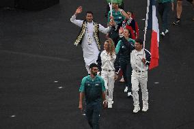 Paris 2024 - French Flag Bearers At Closing Ceremony