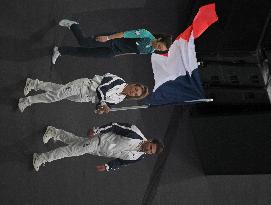 Paris 2024 - French Flag Bearers At Closing Ceremony