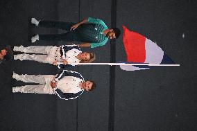 Paris 2024 - French Flag Bearers At Closing Ceremony