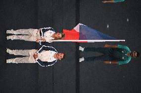 Paris 2024 - French Flag Bearers At Closing Ceremony