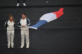 Paris 2024 - French Flag Bearers At Closing Ceremony