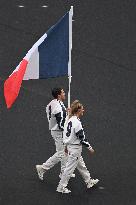 Paris 2024 - French Flag Bearers At Closing Ceremony