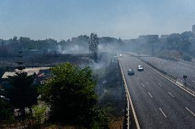 Naples, Fire Near Capodichino Airport