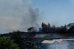 Naples, Fire Near Capodichino Airport