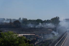 Naples, Fire Near Capodichino Airport