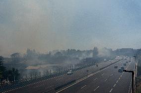 Naples, Fire Near Capodichino Airport