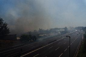 Naples, Fire Near Capodichino Airport