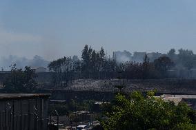 Naples, Fire Near Capodichino Airport